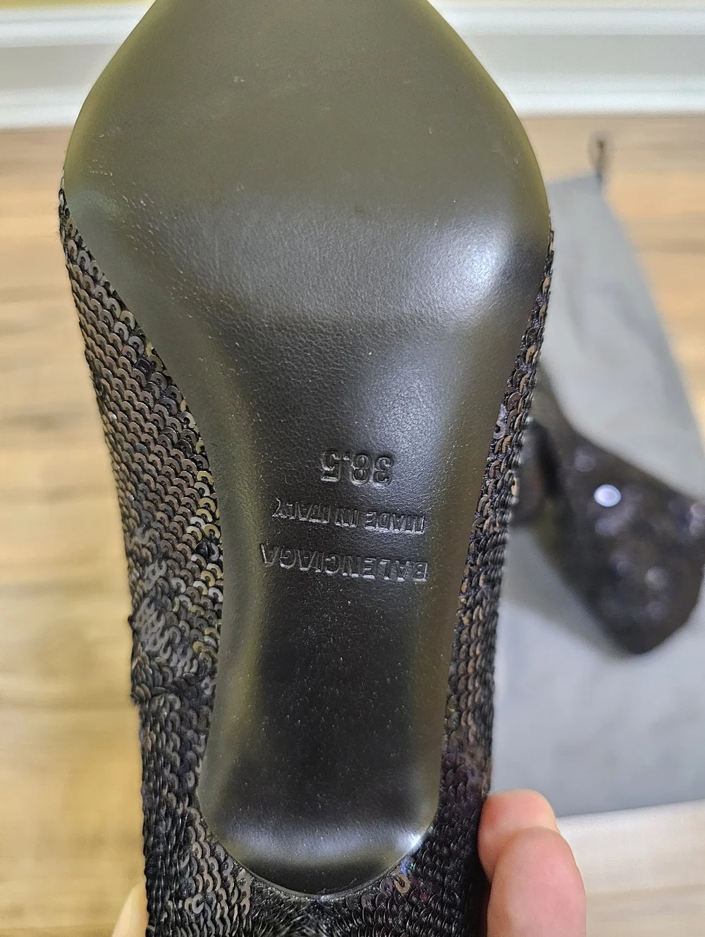 New Balenciaga Sequins Embellished Knife Boots - Picture 9 of 15